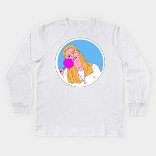 Cher Clueless Totally Buggin Kids Long Sleeve T-Shirt